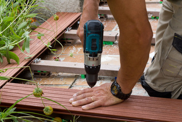 pose de terrasse sur plot Labenne